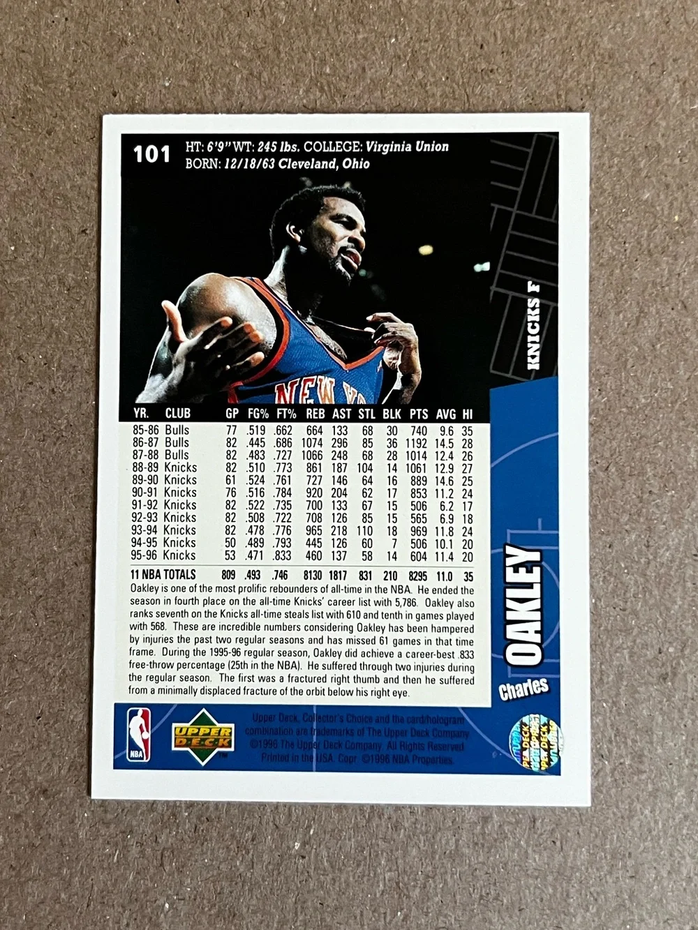 Upper Deck product 1996